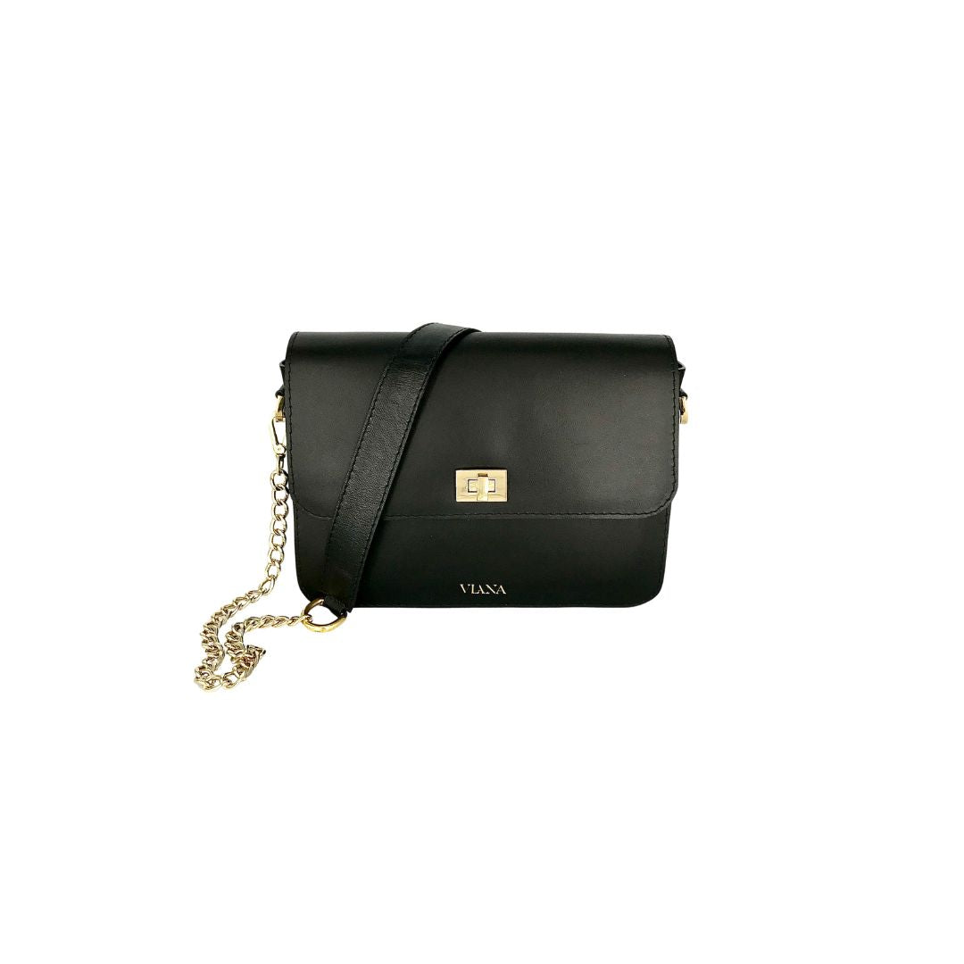 Sophie mini bag with gold chain and leather strap