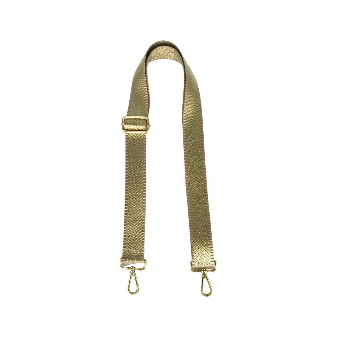 gold webbing strap